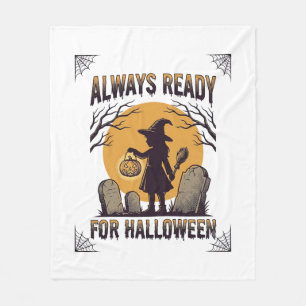 Couverture Polaire Chemise Halloween Vintage pour les fans de la sais