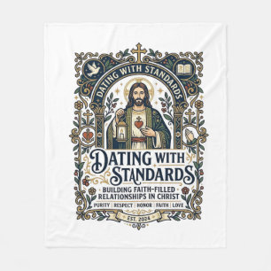 Couverture Polaire Chemise humour de relation chrétienne datant de Jé