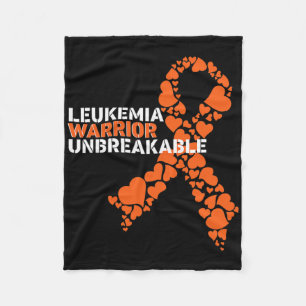 Couverture Polaire Chemise incurable guerrier de leucémie Cancer du s