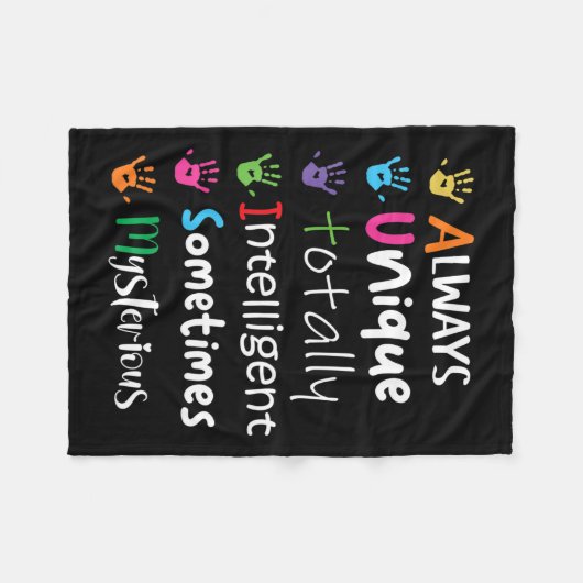 Couverture Polaire Chemise Kindness sensibilisation sur l'autisme tou (Devant (Horizontal))