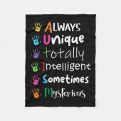 Couverture Polaire Chemise Kindness sensibilisation sur l'autisme tou (Devant)