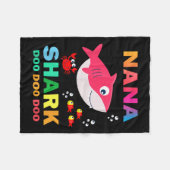 Couverture Polaire Chemise Nana Shark, Cadeau De Fête des pères De L' (Devant (Horizontal))