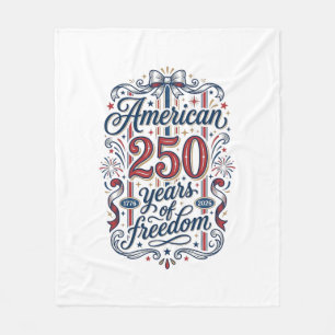 Couverture Polaire Chemise Patriotique 250 Ans de Liberté Américaine