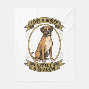 Couverture Polaire Chemise pour amateur de Boxer avec gravure vintage