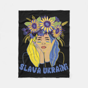 Couverture Polaire Chemise Slava Ukraini Ukraine Soutien aux Ukrainie