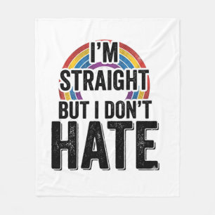 Couverture Polaire Chemise Straight Ally Rainbow Typographie Vintage_