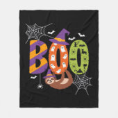 Couverture Polaire Chemise T Essentielle Halloween Sloth Boo Lazy (Devant)