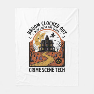 Couverture Polaire Chemise Technicien de Scène de Crime Drôle Hallowe