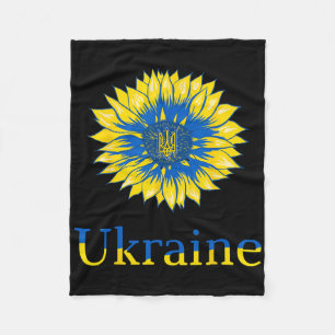 Couverture Polaire Chemise ukrainienne Ukrainiens mignons Tournesol R