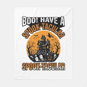 Couverture Polaire Chemise Vintage Spook-Tacular Halloween Maison Han