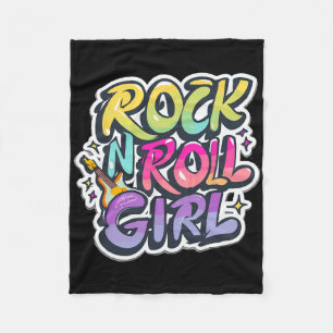 Couverture Polaire Chemises De Musique Pour Enfants Rock N Roll Girl