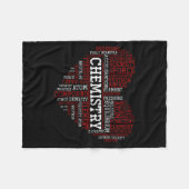 Couverture Polaire Chemist Valentines Day Gift Science Chemistry  (Devant (Horizontal))