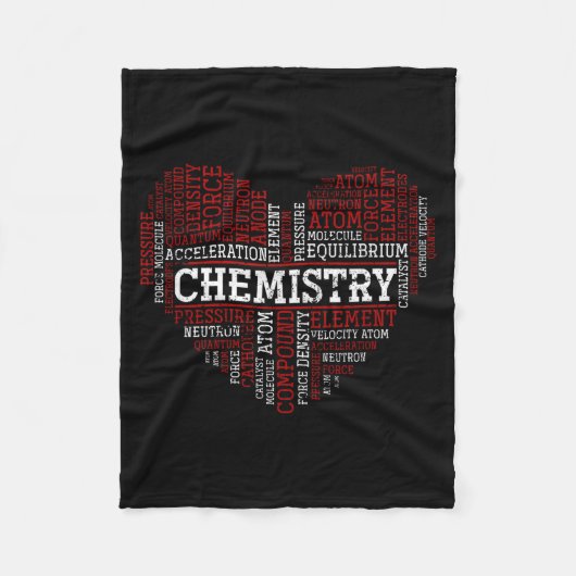 Couverture Polaire Chemist Valentines Day Gift Science Chemistry  (Devant)