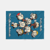 Couverture Polaire Chemistry Caffeine Molecule Funny Science Geek Cof (Devant (Horizontal))