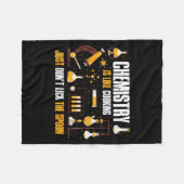 Couverture Polaire Chemistry Is Like Cooking Just Don't Lick The Son (Devant (Horizontal))