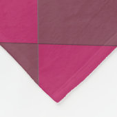 Couverture Polaire Chèques colorés - Framboise (Coin)
