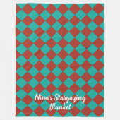 Couverture Polaire Chèques colorés - Style Sud-Ouest (Devant)