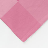 Couverture Polaire Chèques et persiennes - Rose (Coin)