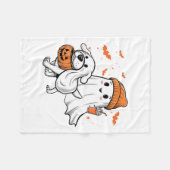 Couverture Polaire Cher Fantôme Marcher Chien Coquette Chien Hallowee (Devant (Horizontal))