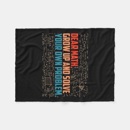 Couverture Polaire Cher Math Augmente Des Maths Drôle Dire (Devant (Horizontal))