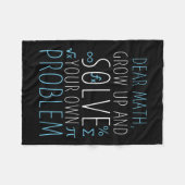 Couverture Polaire Cher Math Funny Math Citation Filles Garçons Homme (Devant (Horizontal))