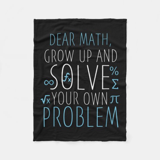 Couverture Polaire Cher Math Funny Math Citation Filles Garçons Homme (Devant)