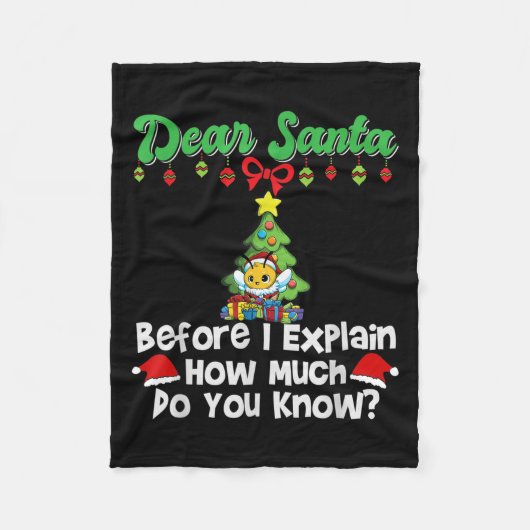 Couverture Polaire Cher Père Noël Avant D'Expliquer Combien Vous Save (Devant)