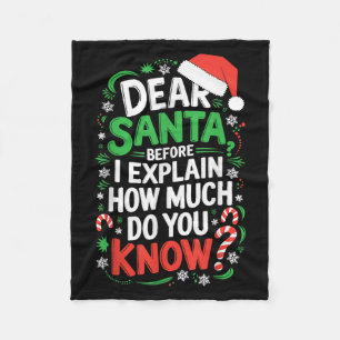 Couverture Polaire Cher Père Noël avant que j'explique combien savez-