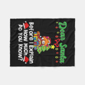 Couverture Polaire Cher Père Noël avant que j'explique combien savez- (Devant (Horizontal))