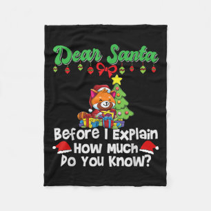 Couverture Polaire Cher Père Noël avant que j'explique combien savez-