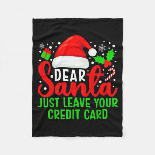 Couverture Polaire Cher Père Noël Laissez Simplement Votre Carte De C
