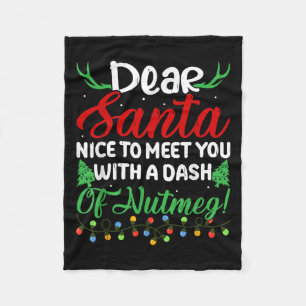 Couverture Polaire Cher Père Noël Ravi De Vous Rencontrer Avec Un Das