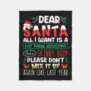 Couverture Polaire Cher Père Noël, Tout Ce Que Je Veux, C'Est Un Comp