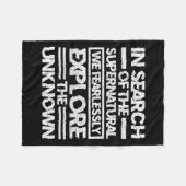 Couverture Polaire Chercheur Paranormal À La Recherche Du Surnatu (Devant (Horizontal))