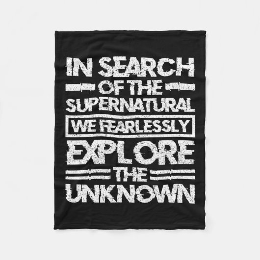 Couverture Polaire Chercheur Paranormal À La Recherche Du Surnatu (Devant)