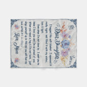 Couverture Polaire Chère Blanche Fille, Cadeau Pour Anniversaire (Devant (Horizontal))