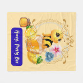 Couverture Polaire Chéri, Jolie Abeille (Devant (Horizontal))