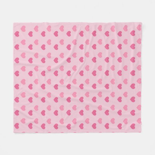 Couverture Polaire Chéri rose (Devant (Horizontal))