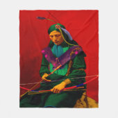 Couverture Polaire Cherokee Native American Pop Art Fleece Blanket (Devant)