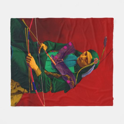 Couverture Polaire Cherokee Native American Pop Art Fleece Blanket (Devant (Horizontal))