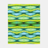 Couverture Polaire Cheron vert et jaune (Devant)