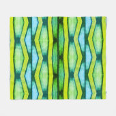 Couverture Polaire Cheron vert et jaune (Devant (Horizontal))