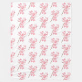 Couverture Polaire Cherry Blossom rose japonais Sakura Kawaii Fleece (Devant)