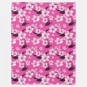 COUVERTURE POLAIRE CHERRY BLOSSOM - SAKURA (PINK) (Devant)