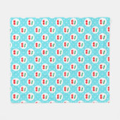 Couverture Polaire Cherry Dot Motif - Retro Fruit Cadeau & Décor (Devant (Horizontal))
