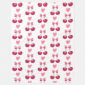 Couverture Polaire Cherry Love Charm (Devant)