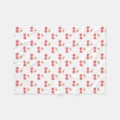 Couverture Polaire Cherry Motif Design (Devant (Horizontal))