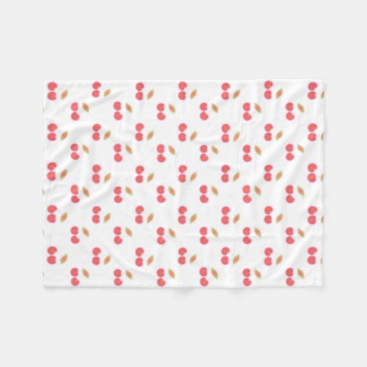 Couverture Polaire Cherry Motif Design (Devant (Horizontal))