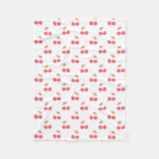 Couverture Polaire Cherry Motif Design (Devant)