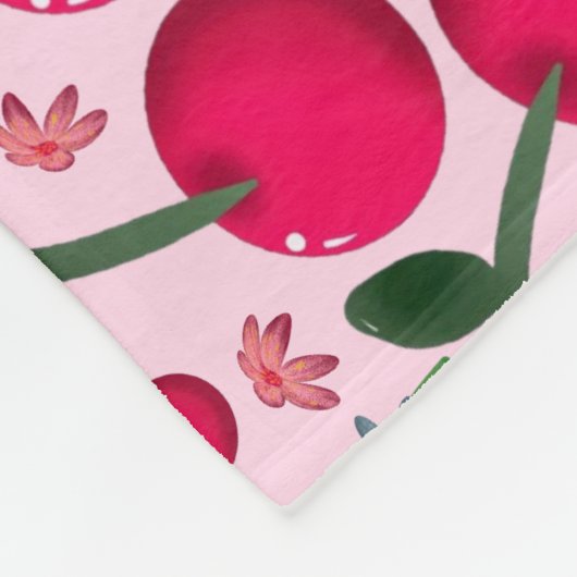 Couverture Polaire Cherry pattern  (Coin)